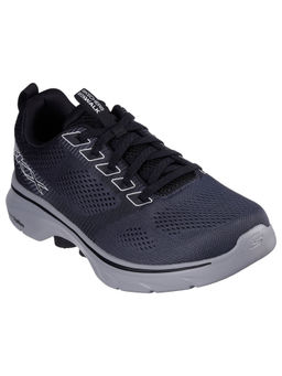 SKECHERS - Men Go Walk 7 - Hahn Black & Grey Walking Shoes