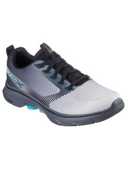 SKECHERS - Men Go Walk 7 - Hahn Black White & Grey Walking Shoes