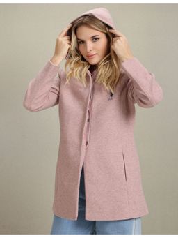 U.S. POLO ASSN. - Longline Heathered Hooded Jacket