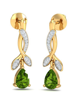 KuberBox - 14K Delilah Peridot Earrings for Women and Girls