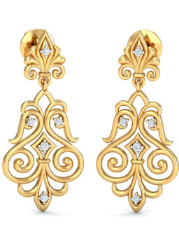 KuberBox - 14K Camilla Chandelier Earrings for Women and Girls