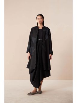 AMPM - Black Arzu Jacket with Dress and Belt (Set of 3)