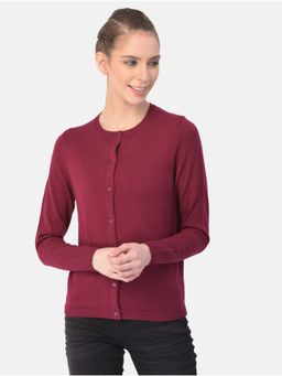 WOODS - Solid/Plain Red Sweater