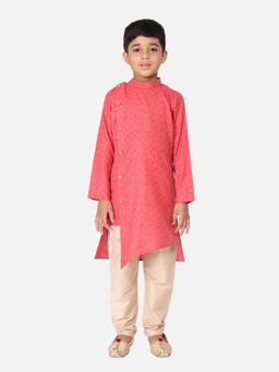 TABARD - Cotton Printed Pink Kurta