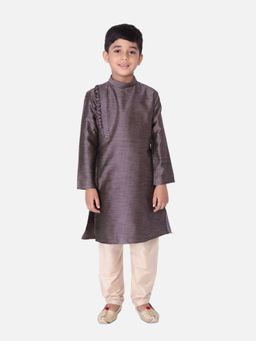 TABARD - Silk Blend Printed Blue Kurta