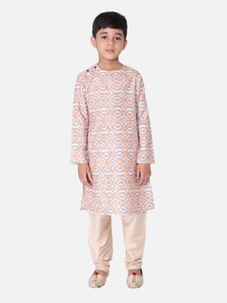 TABARD - Cotton Printed Grey Kurta