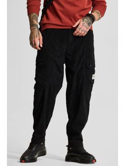 Snitch - Black Relaxed Fit Cargo Pants