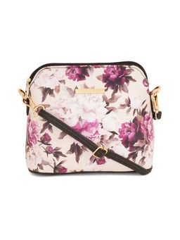 Lapis O Lupo - Women Flower Sling Bag Llsl00105Bk10 Cream