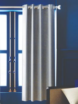 BIANCA - 100% Blackout Thermal Insulated Noise Reducing Eyelet Curtain 1 Pc Grey