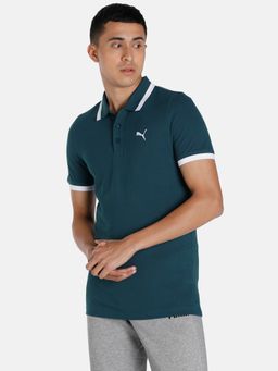 Puma - Ess Pique Tipping Mens Blue T-shirt