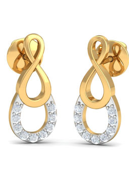 KuberBox - 14K Abimbola Stud Earrings for Women and Girls