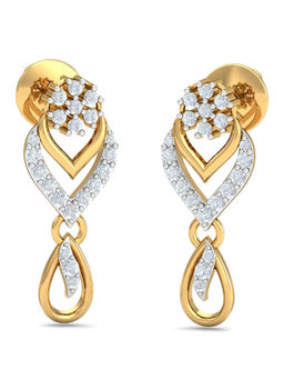 KuberBox - 14K Abioye Drop Earrings for Women and Girls
