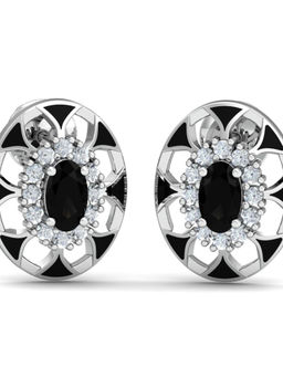 KuberBox - 14K Adisa Onyx Earrings for Women and Girls