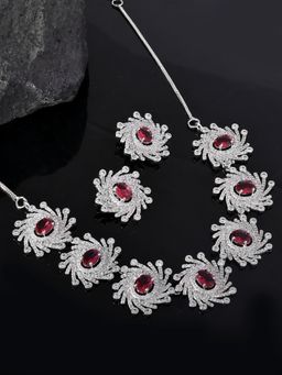 Voylla - Fireworks Magenta Magic Jewellery Set
