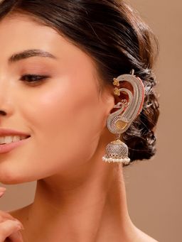 Voylla - Ear Cuff Dual Tone Statement Earrings