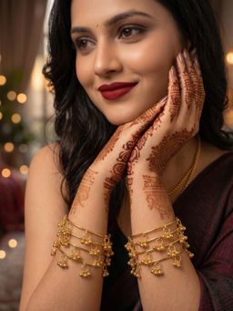 NUI - Gold-Toned Kashmiri Bangles (Pack Of 8)