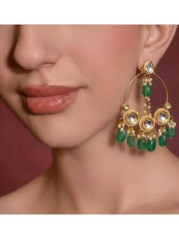 BEAUTY SPOT JEWELLERY - The Avani Mint Crescent Earrings