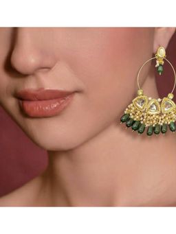 BEAUTY SPOT JEWELLERY - Avani Kundan Hoop Chaandbali Earrings