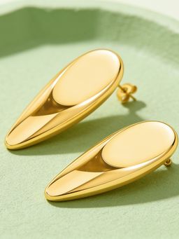 ELRA - Gold 18K Gold Plated Liquid Aura Stud Earrings
