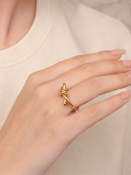 ELRA - Gold 18K Gold Plated Golden Thorn Ring