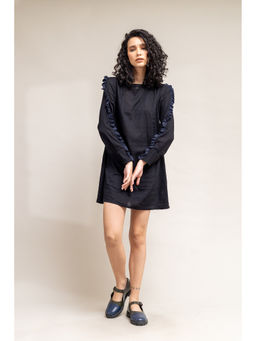 Doodlage - Black Straight Fit Dress