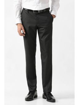 Van Heusen - Mens Solid Black Trouser