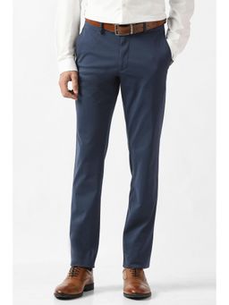 Van Heusen - Mens Solid Navy Blue Trouser