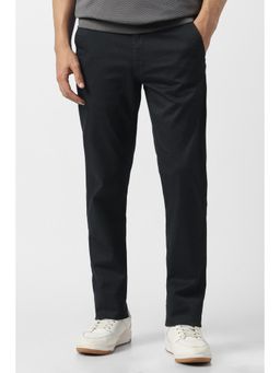 Van Heusen - Mens Textured Black Trouser