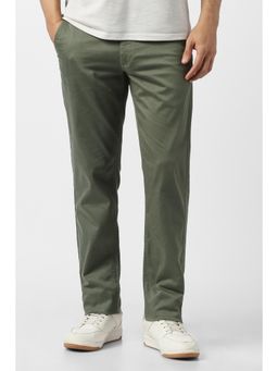 Van Heusen - Mens Textured Olive Trouser