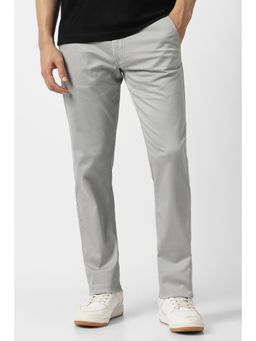 Van Heusen - Mens Textured Grey Trouser