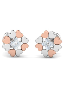 KuberBox - 14K Afua Heart Earrings for Women and Girls