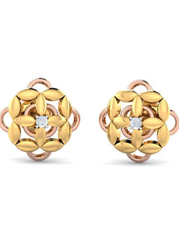 KuberBox - 14K Amaka Stud Earrings for Women and Girls