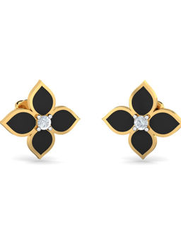 KuberBox - 14K Ayo Enamel Earrings for Women and Girls