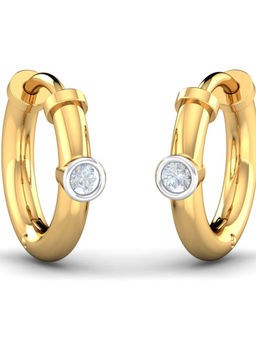 KuberBox - 14K Akilah Diamond Hoops for Women and Girls