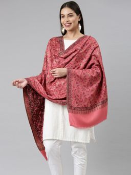 Pashmoda - Women Pink Kaani Zari Shawl