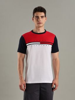 Tommy Hilfiger - Multi-Color Colorblock Regular-Fit Cotton T-shirt