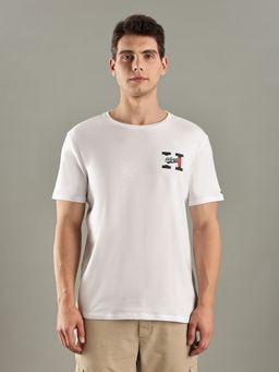 Tommy Hilfiger - White Regular-Fit Cotton T-shirt