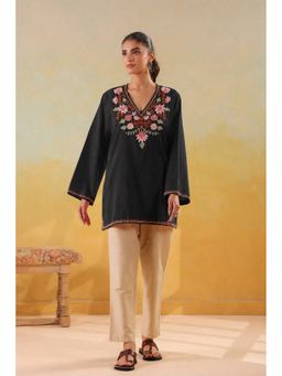 Zamour - Pure Cotton Kashmiri Embroidered Kurta