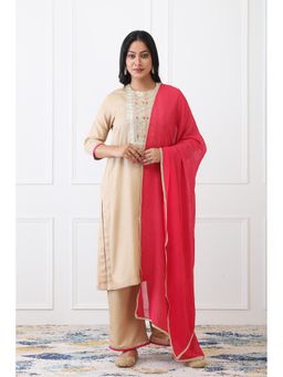 etre comfortwear - Naaz Beige Festive Co-Ord Set
