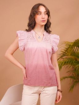 Maaesa - Women Cotton Tie and Dye Casual Regular Fit Top