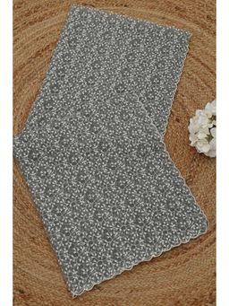 Soch - Grey Dupatta with Pearl Embroidery