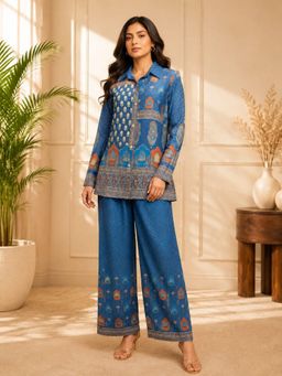 Autumnlane - Vriti Cobalt Printed Co-Ord Set