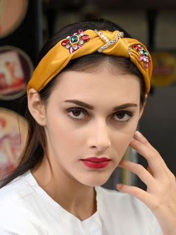 Odette - Mustard Yellow Rocker-Style Hairband