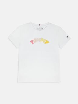 Tommy Hilfiger - Girls Logo Regular Fit Cotton T-Shirt