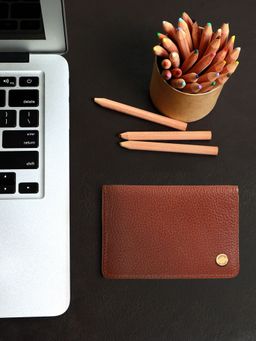 Hidesign - 317-020 Ch Rf Tan Men's Card Holder - (7.5 X 10.5 X 3 Cms)