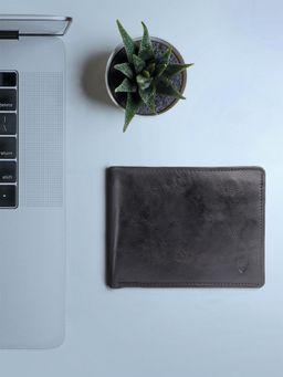 Hidesign - Black Regular Mel Ranch Wallet -(L103 N RF)