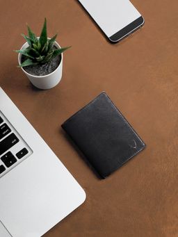 Hidesign - L108 N Rf Black Men's Bi Fold - (9.5 X 12 X 3 Cms)