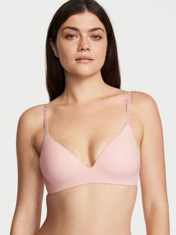 Victoria's Secret - The T-Shirt Lightly Lined Smooth Micro-Rib Wireless Bra Pink (32A)