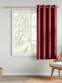 RIVERMOOR - Maroon Blackout Solid Curtain
