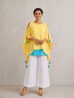 Kaveri - Yellow Vivid Riviera Marine Co-Ord Set